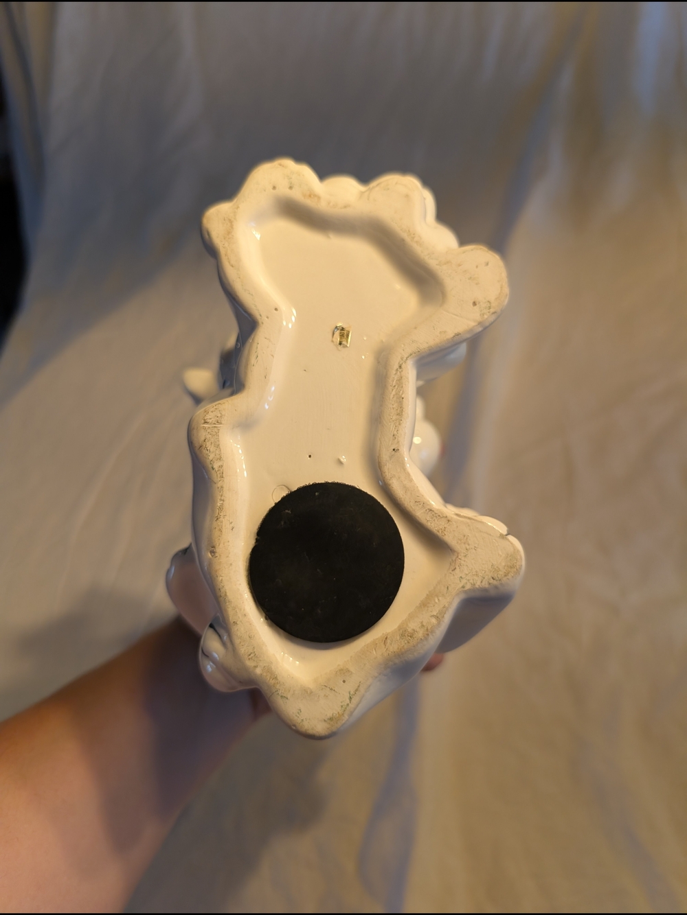 2/30$ White Ceramic Stacked Bunny Bank Decorative Home Accent - Picture 4 of 7